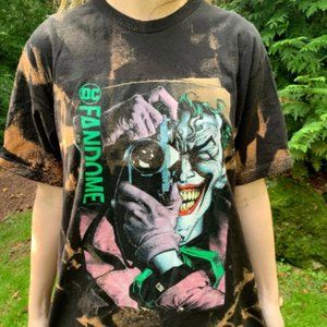 Batman The Killing Joke Tshirt | DC Comics The Joker Camera Tshirt Acid Wash Tee